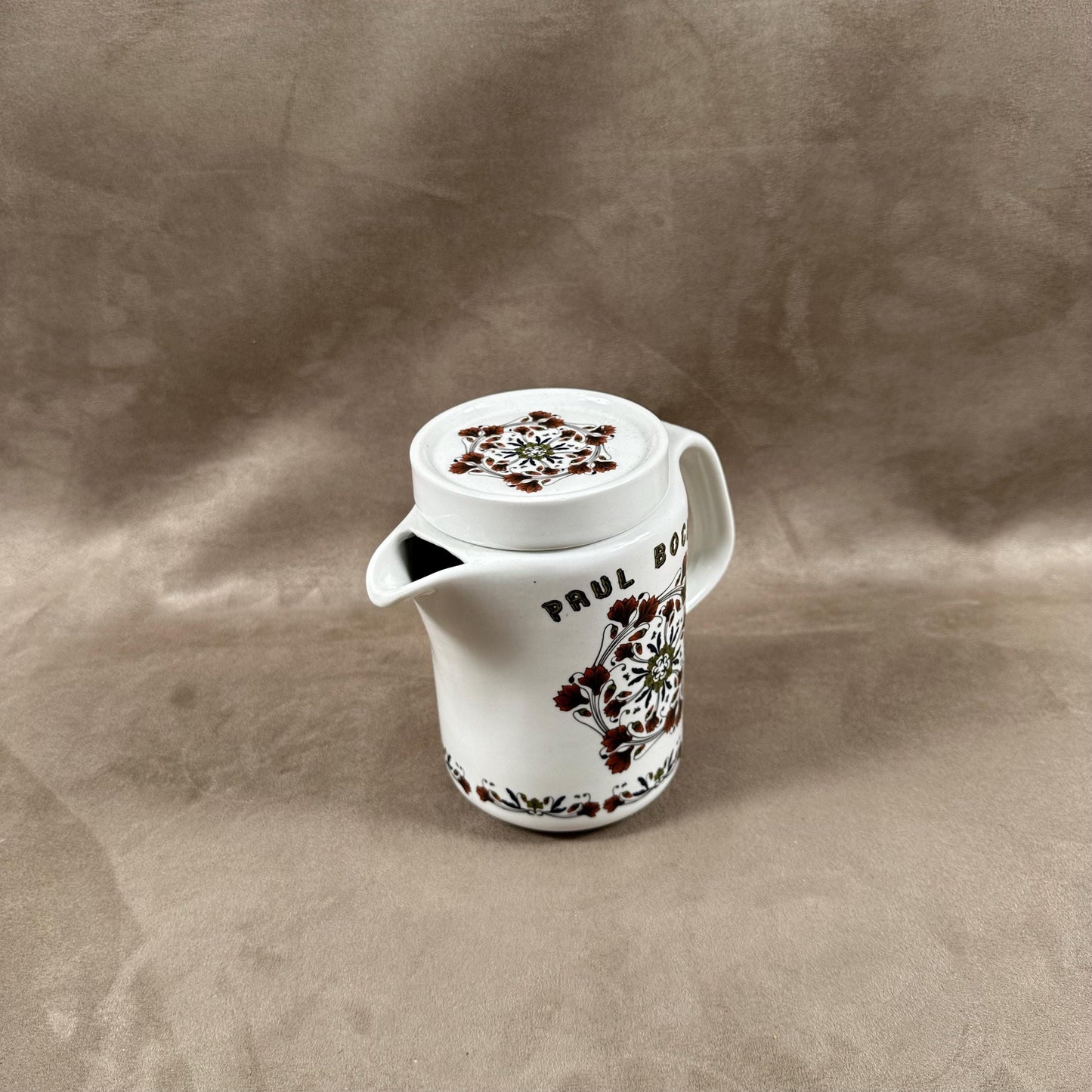 RARE Cafetière en céramique Paul Bocuse par Sarreguemines Vintage made in France 1981