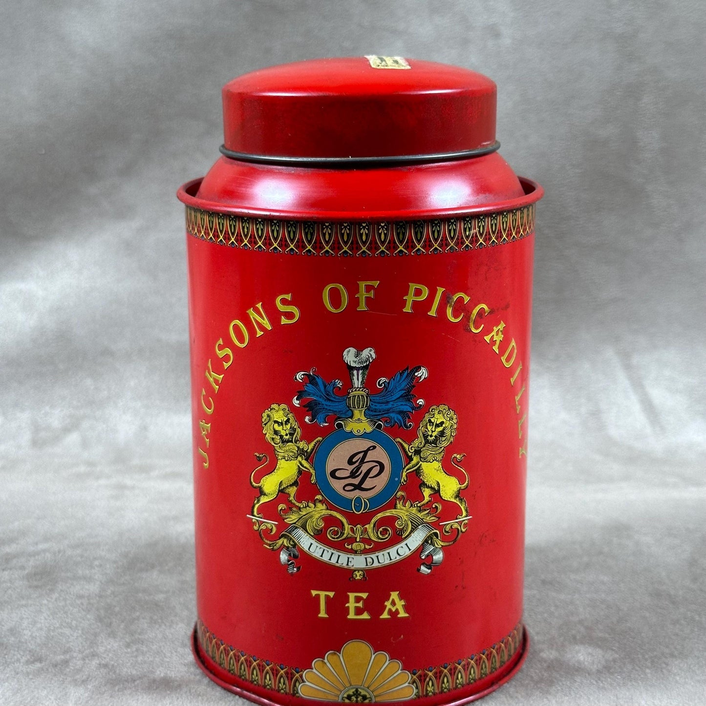 Jacksons of Piccadilly Metal Tea Caddies, Made in England, Vintage 1980