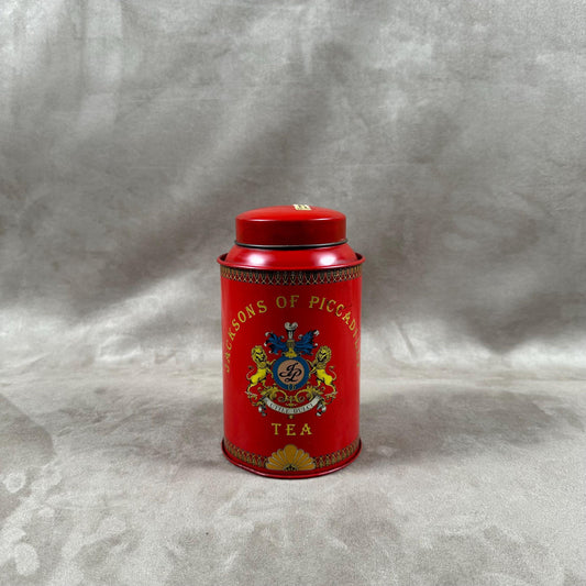 Jacksons of Piccadilly Metal Tea Caddies, Made in England, Vintage 1980