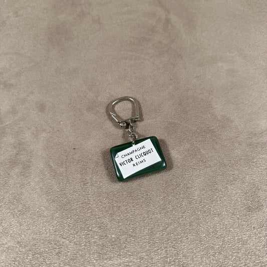 RARE Victor Clicquot Champagne Advertising Keyring, Made in France, Vintage 1970