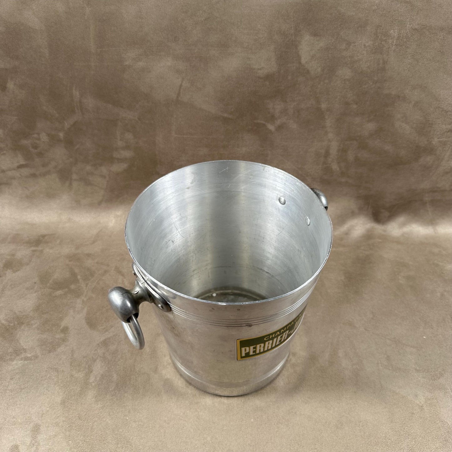 RARE Perrier-Jouet Belle époque Vintage aluminum champagne bucket made in France 1960s