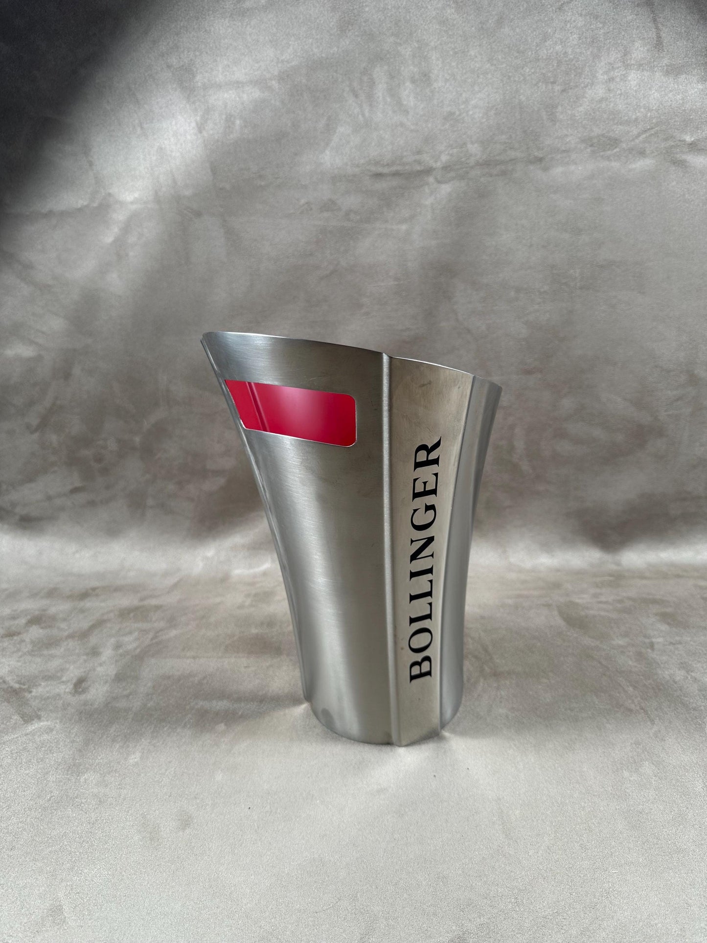Seau à champagne Bollinger en acier par Eric Barthes Made in Italy Années 1990