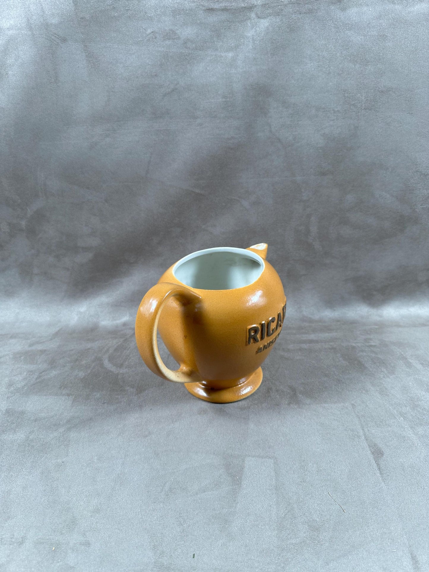 Ricard brown ceramic pitcher Made in France 1970s