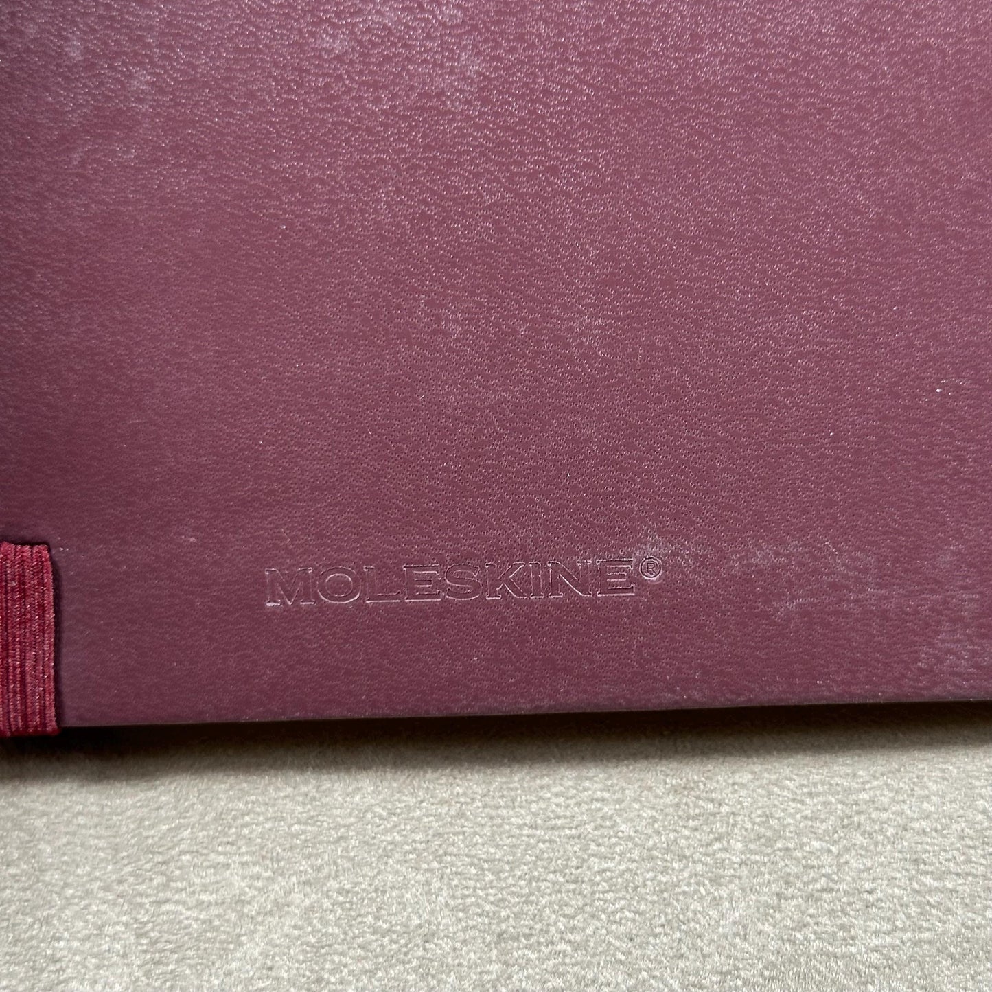 RARE KRUG Champagne Red Bordeaux Notebook in Vintage Faux Leather Made in France 1990s