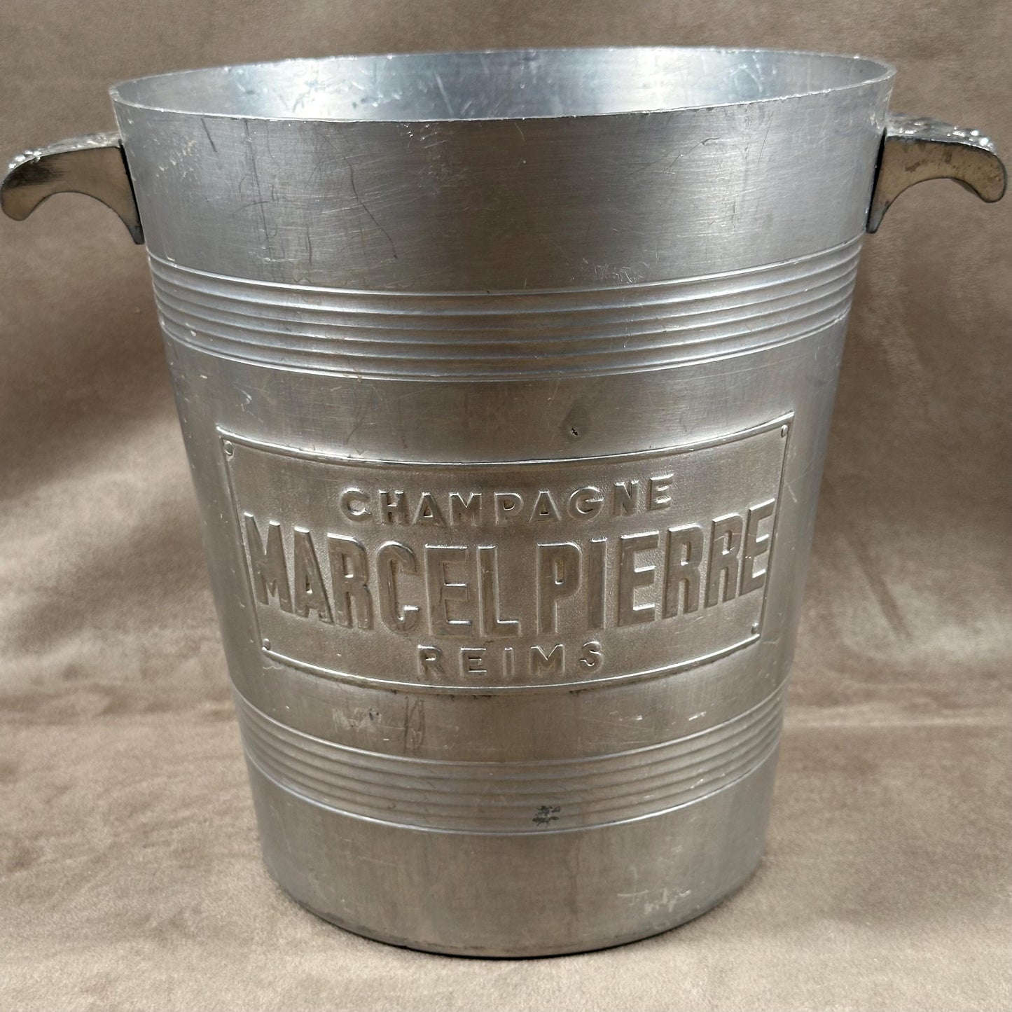 VERY RARE Marcel Pierre metal champagne bucket Made in France 1950s