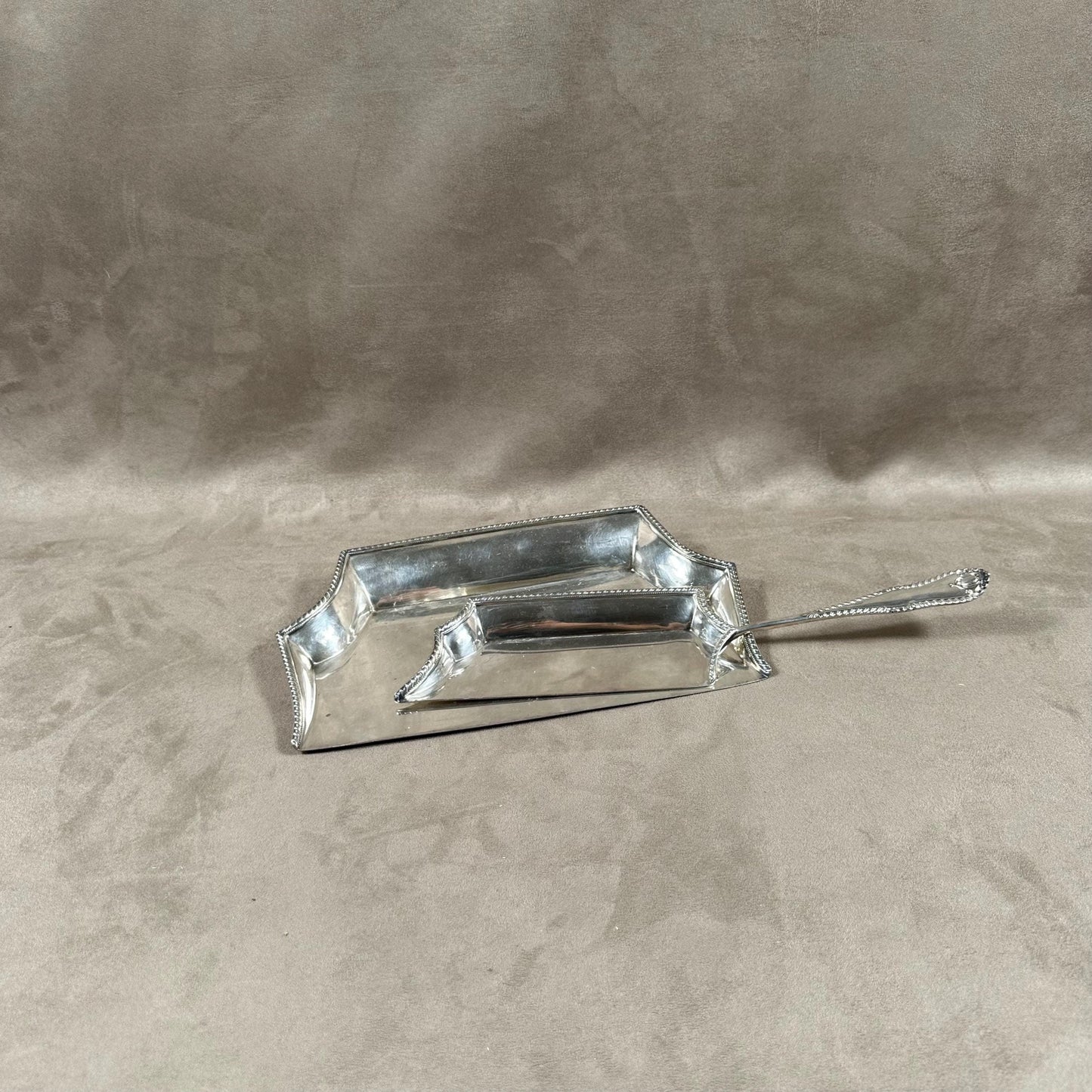 Vintage Silver Plated Crumb Tray HJ Linton Paris Made in England 1900