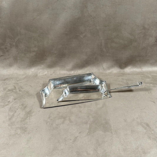Vintage Silver Plated Crumb Tray HJ Linton Paris Made in England 1900