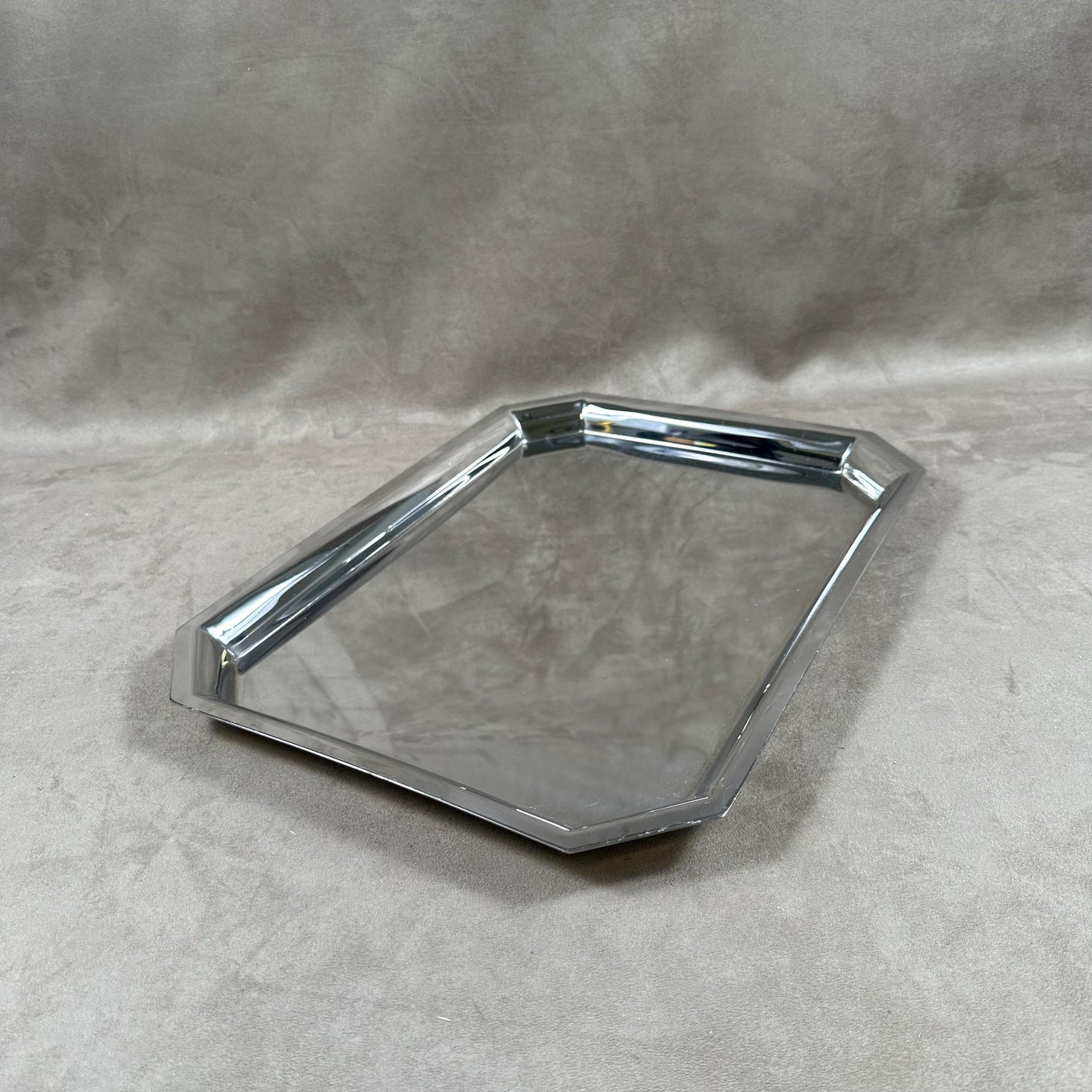 Letang Remy tray in 18-8 vintage stainless steel Made in France