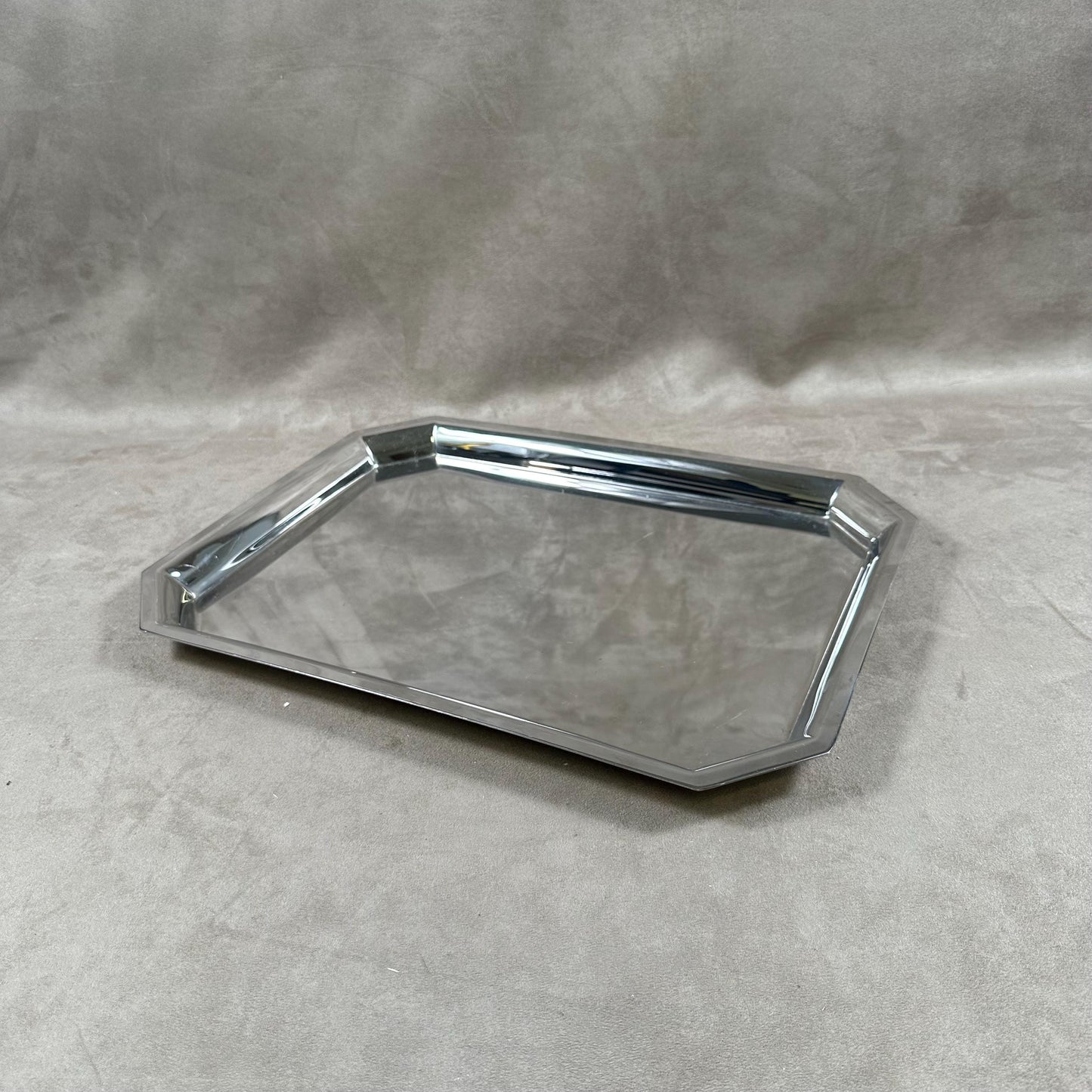 Letang Remy tray in 18-8 vintage stainless steel Made in France