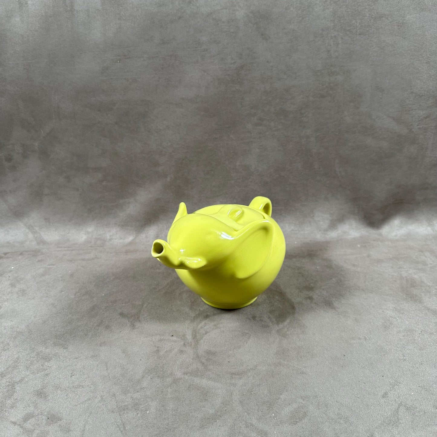 Beautiful green ceramic teapot in the shape of an elephant Made in France