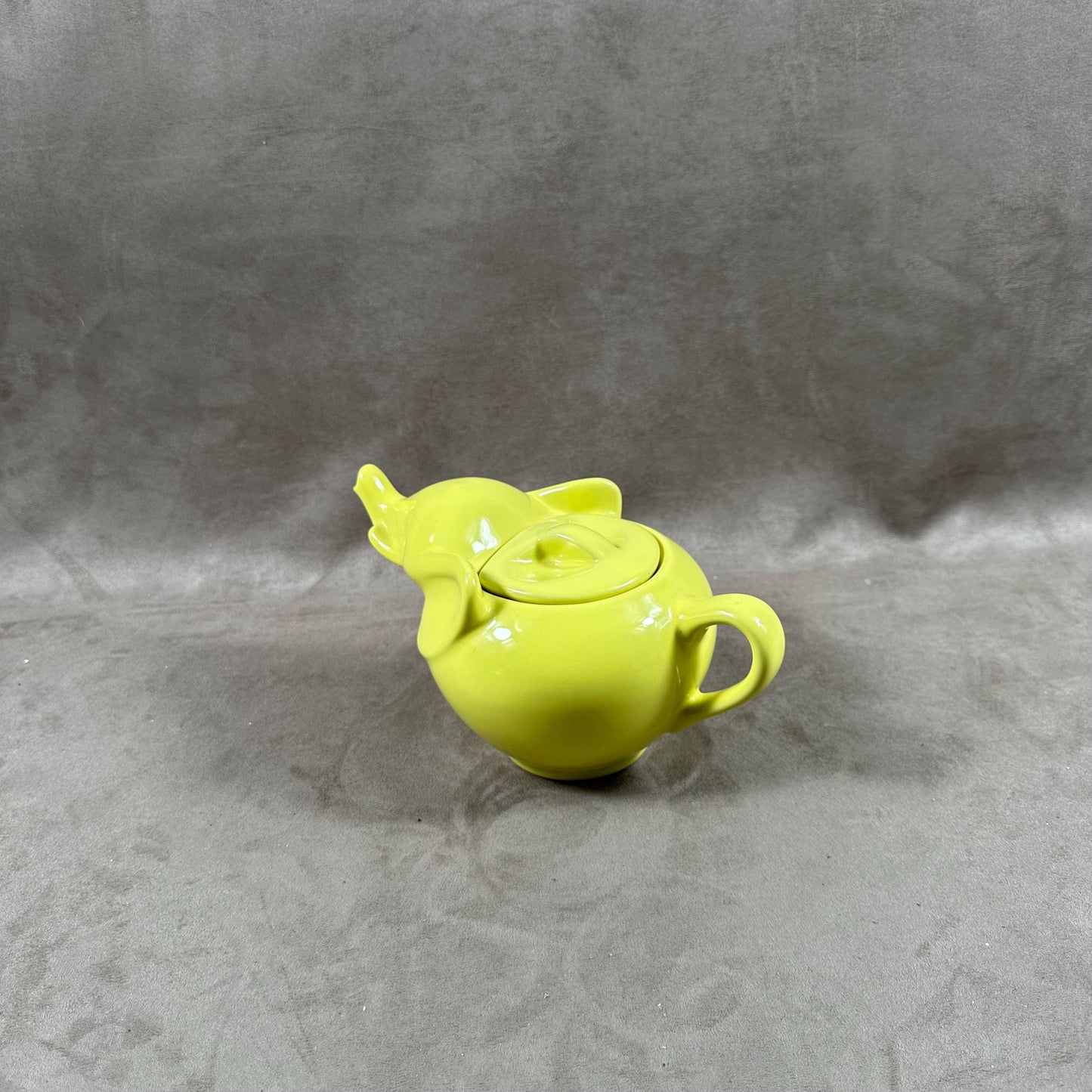 Beautiful green ceramic teapot in the shape of an elephant Made in France