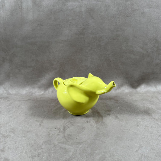 Beautiful green ceramic teapot in the shape of an elephant Made in France