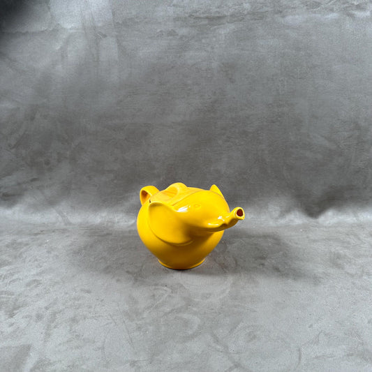 Théière en céramique jaune en forme d'éléphant Made in France