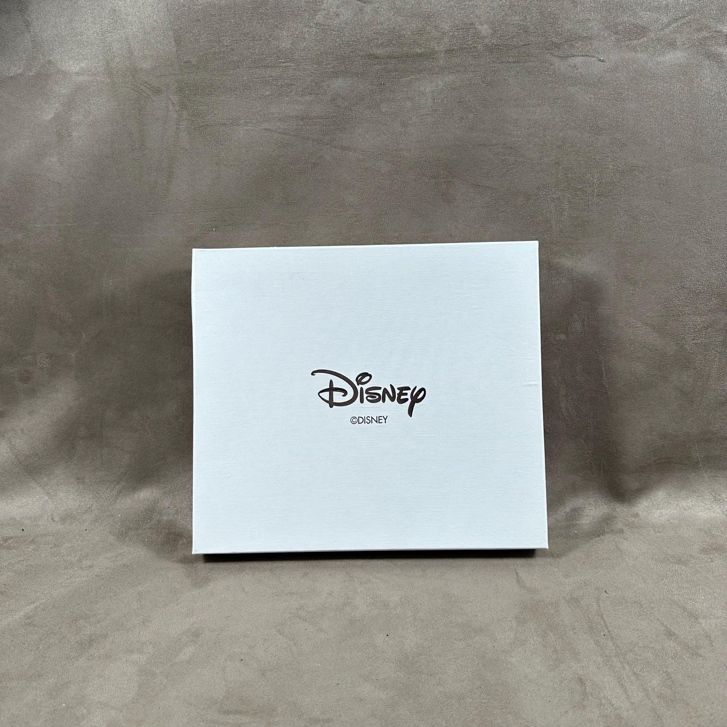 Disney glass and silver metal photo frame with Mickey decoration in original case and box 2000s