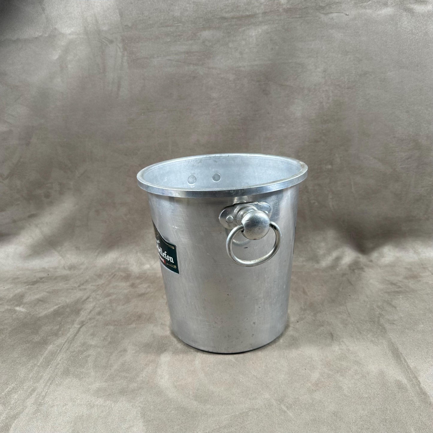Seau à champagne en aluminium  Champagne Besserat de Bellefon vintage Made in France