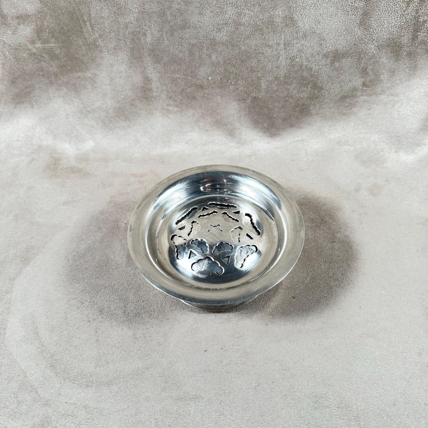 VERY RARE Vintage Coquillor Silver Plated Butter Mold Made in Hong Kong 1950