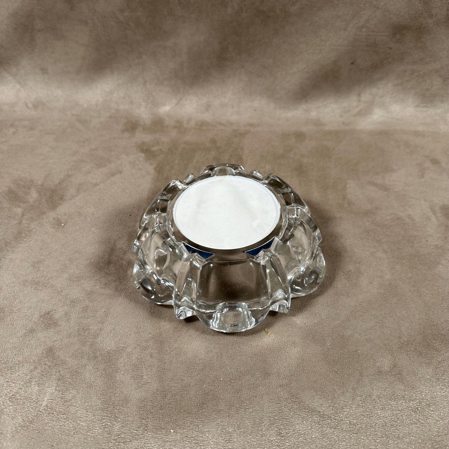 Advertising Glass Ashtray, Champagne Philipponnat Mareuil sur Ay, Made in France, Vintage 1970