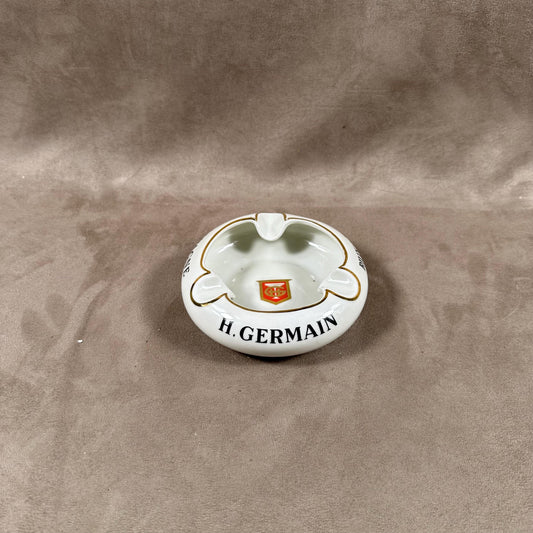 RARE Vintage H.Germain champagne ashtray in porcelain by Bernardaud Limoges Made in France 1950