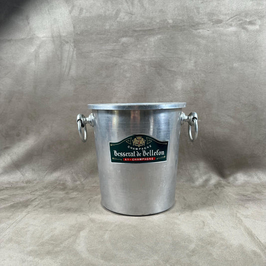 Seau à champagne en aluminium  Champagne Besserat de Bellefon vintage Made in France