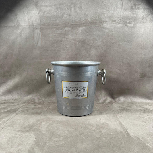 Seau à champagne en aluminium Laurent-Perrier vintage made in france Années 1970