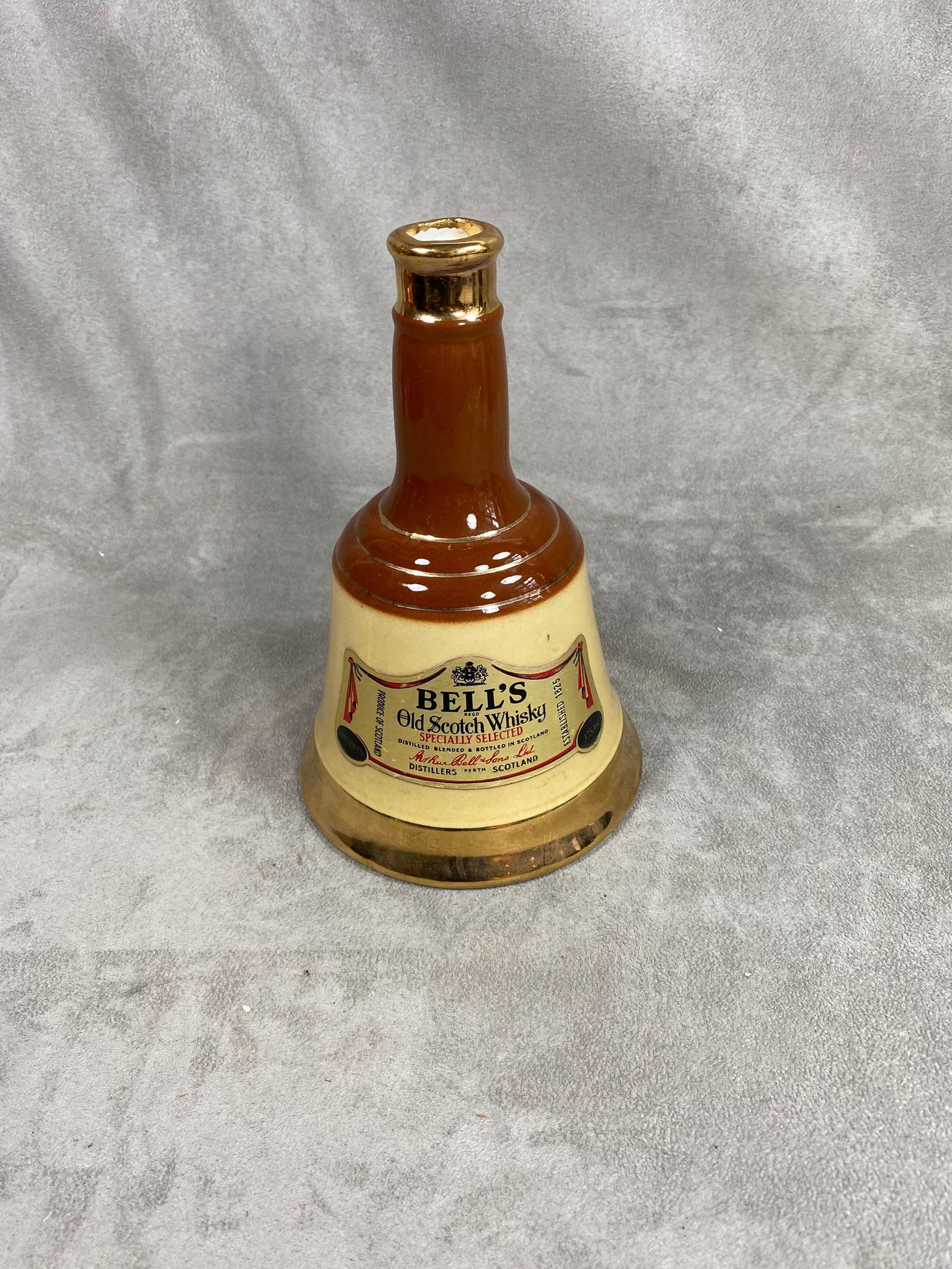 Ceramic Advertising Jug, Bell's Whisky, Made in England, Vintage 1980