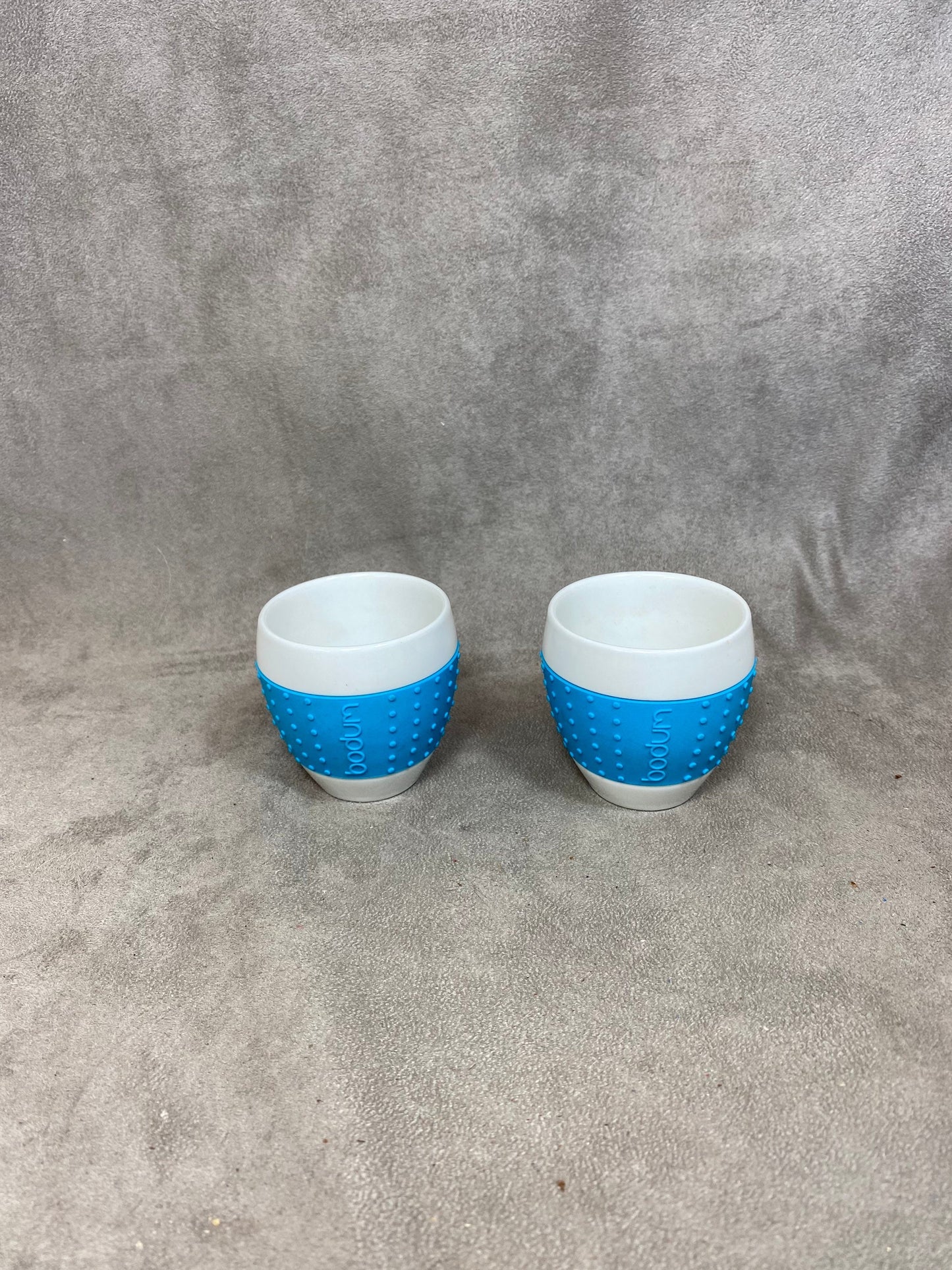 Set of 2 Porcelain Cups, Bodum, Switzerland, Vintage 2000