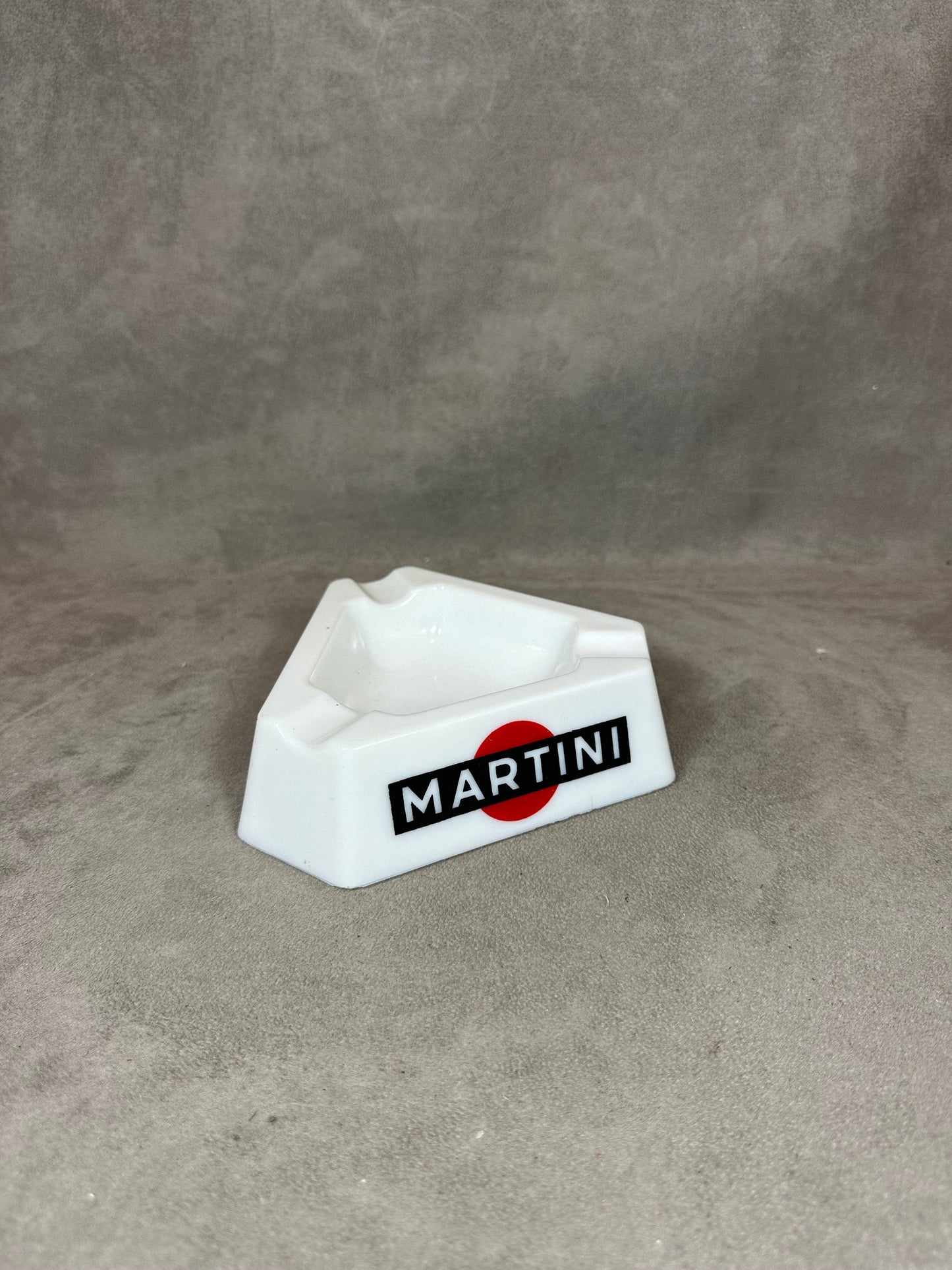 Opalex Advertising Ashtray, Martini, Made in France, Vintage 1980