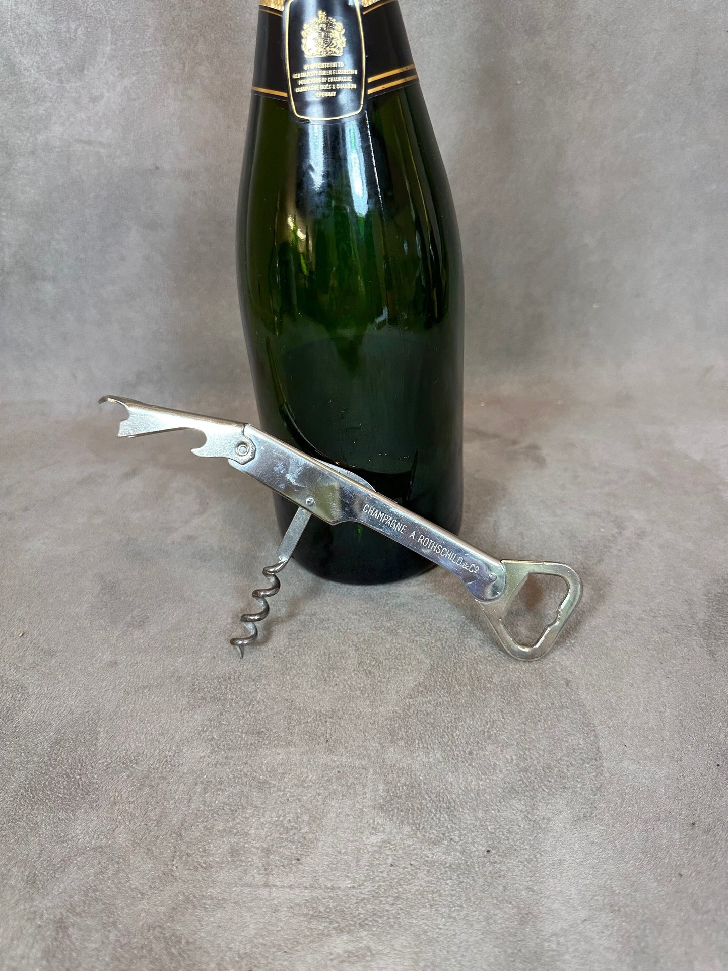 Limonadier Publicitaire en Métal, Champagne Alfred de Rothschild, Made in France, Vintage 1970