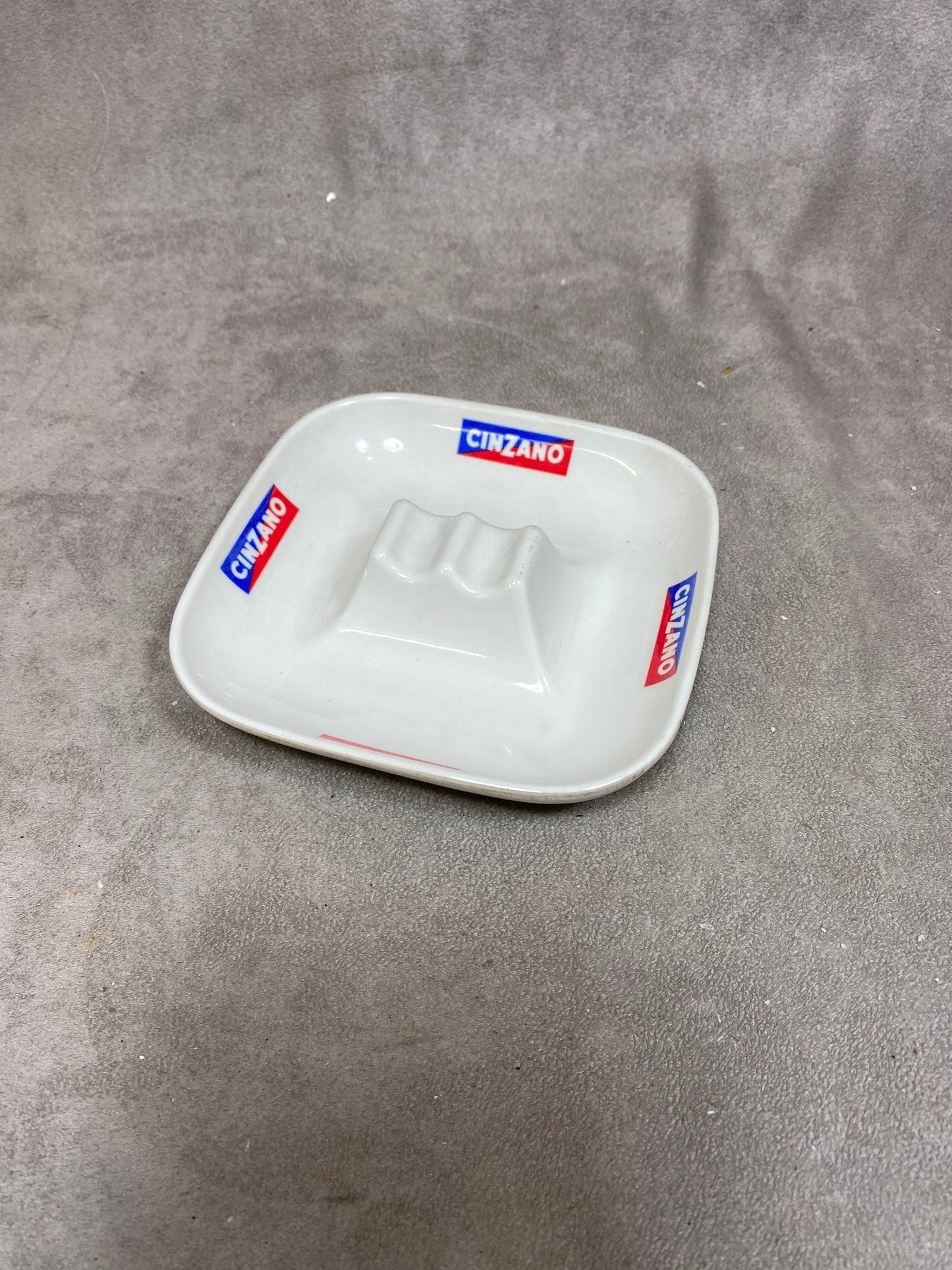 Ornamin Plastic Advertising Ashtray, Cinzano, Made in France, Vintage 1970