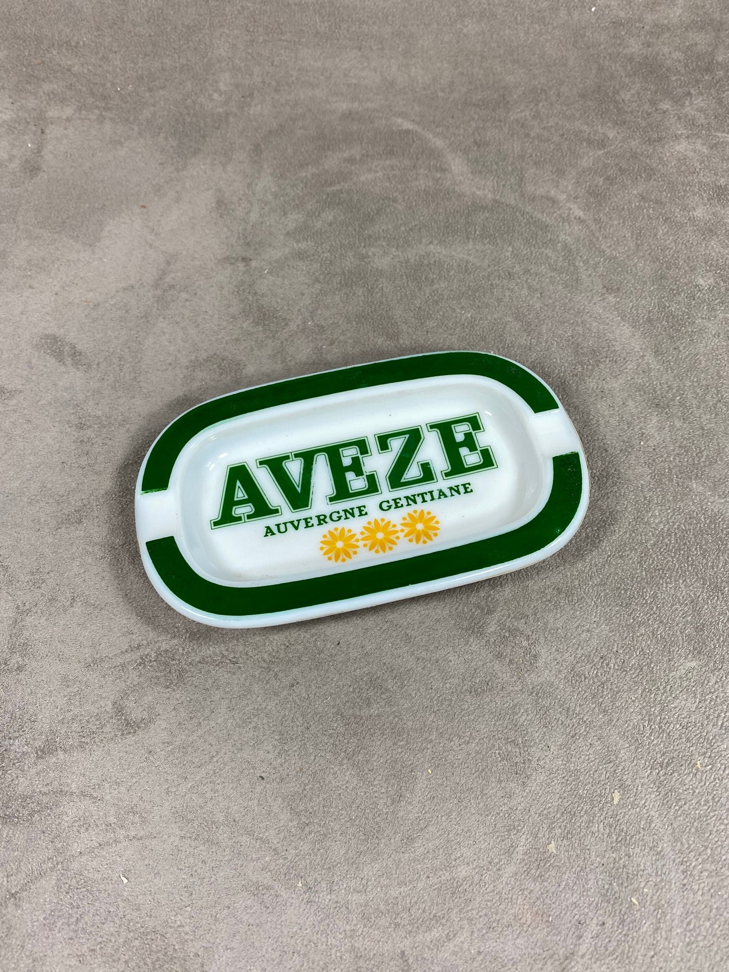 Opalex Advertising Pocket Empty Ashtray, Aveze Auvergne Gentiane, Made in France, Vintage 1980