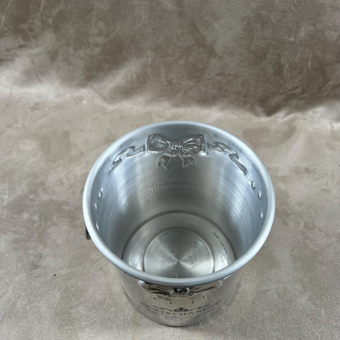 VERY RARE Möet &amp; Chandon aluminum champagne bucket special edition 250th Anniversary vintage 1970 Made in France