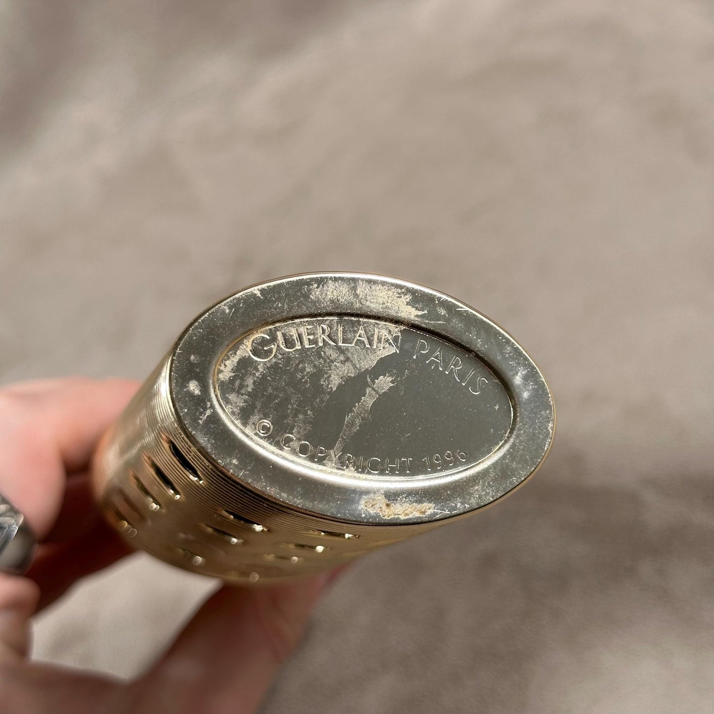 Guerlain Paris Vintage Reusable Empty Travel Perfume Bottle Case