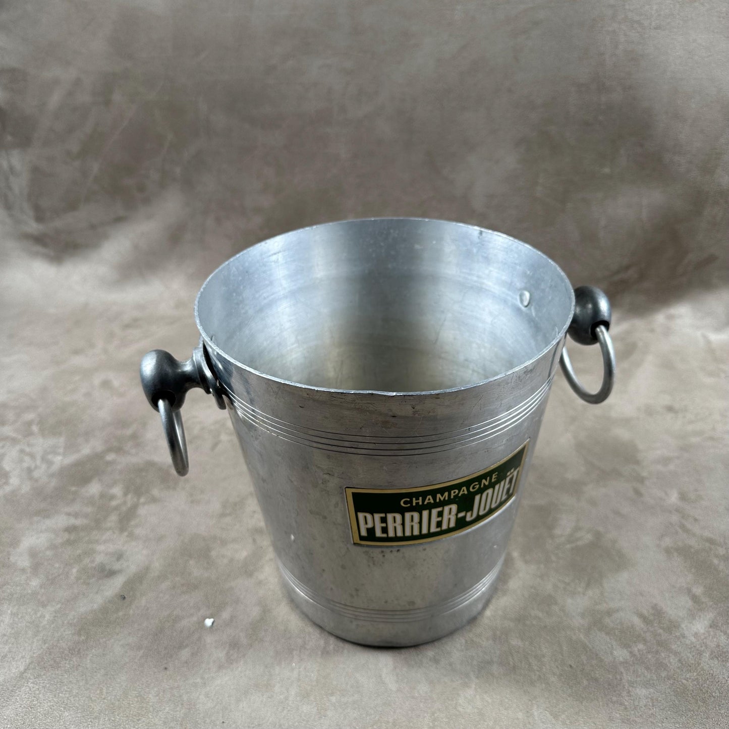 RARE Perrier-Jouet Belle époque Vintage aluminum champagne bucket made in France 1960s