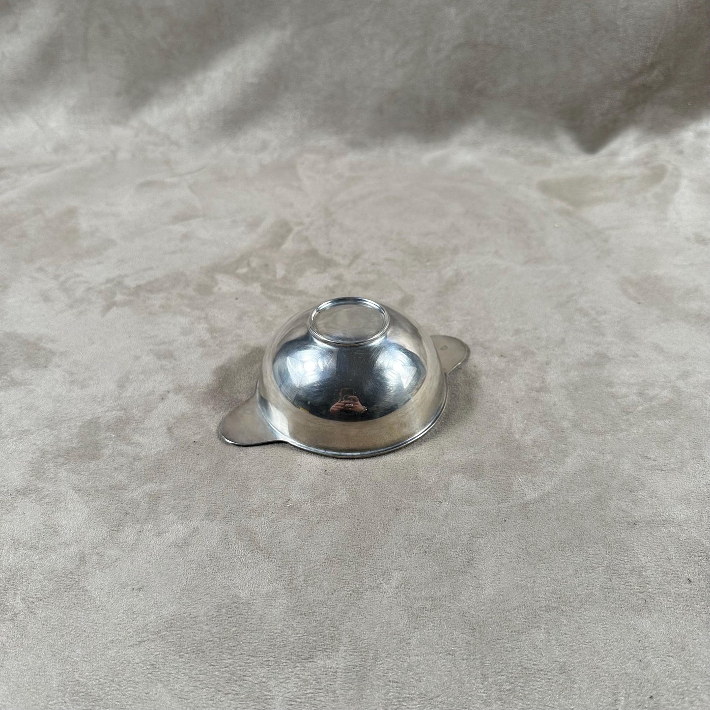 Small Silver Metal Bowl, Goldsmith's Hallmark, Made in France, Vintage 1900