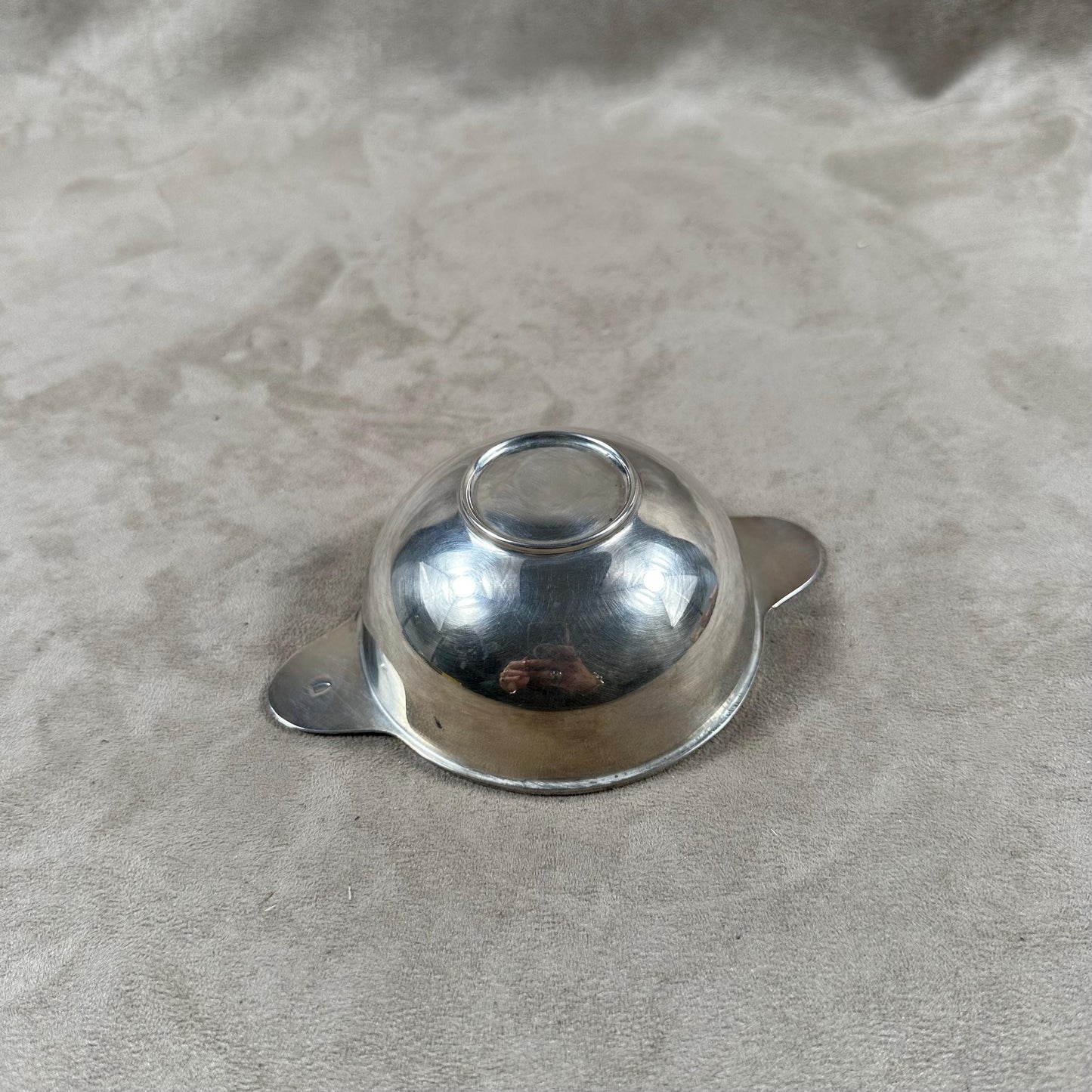 Small Silver Metal Bowl, Goldsmith's Hallmark, Made in France, Vintage 1900