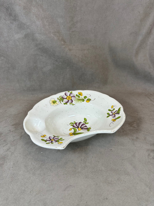 Earthenware Shaving Dish, Made in France, Vintage 1960