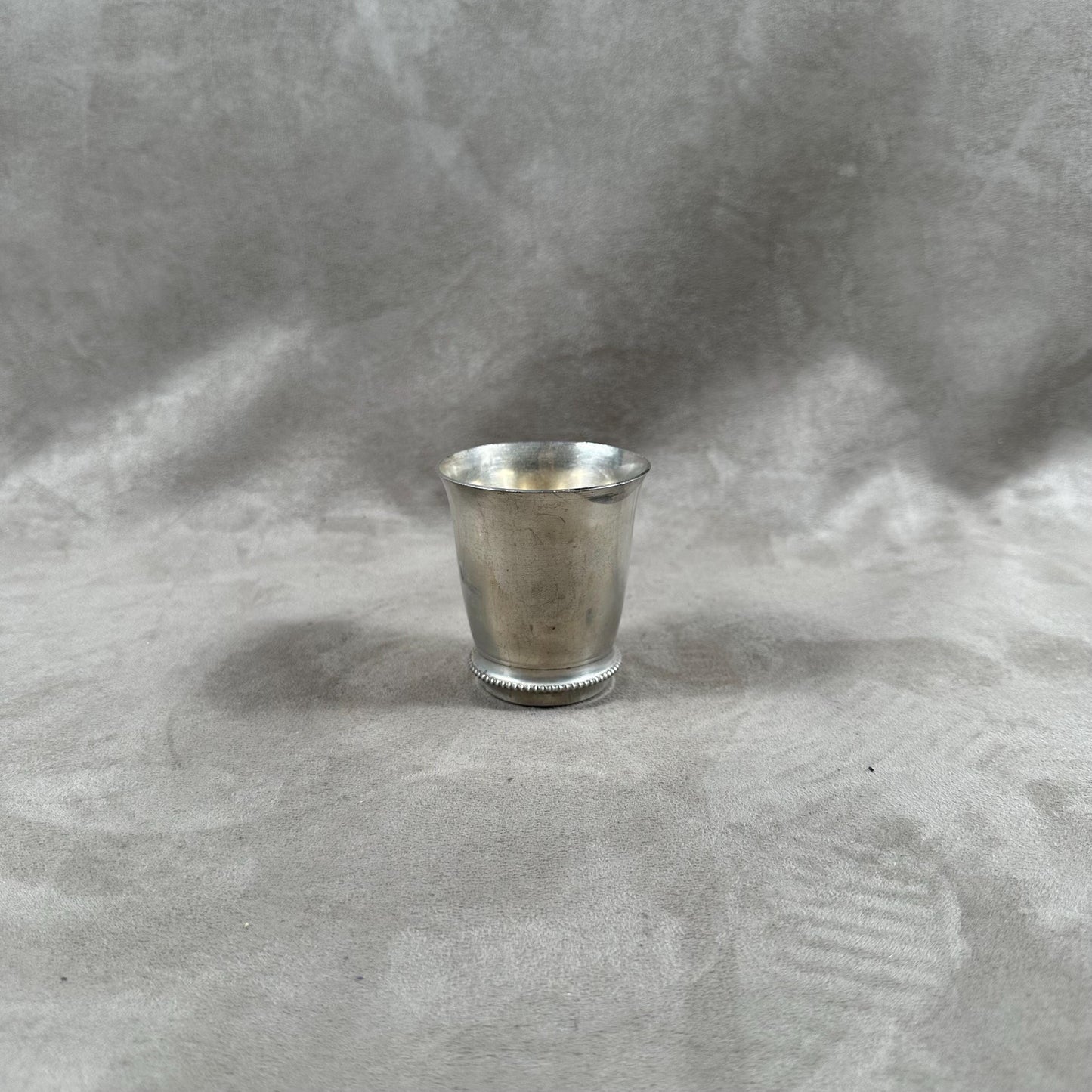 Timbale de baptêmes en métal argenté Made in France 1970's