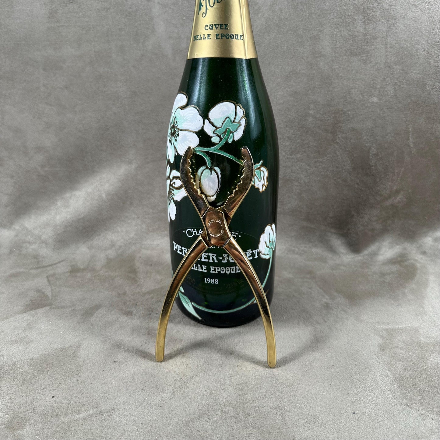 Perrier-Jouët pince à champagne en acier doré vintage Made in France, Wine Collectors, French Wine