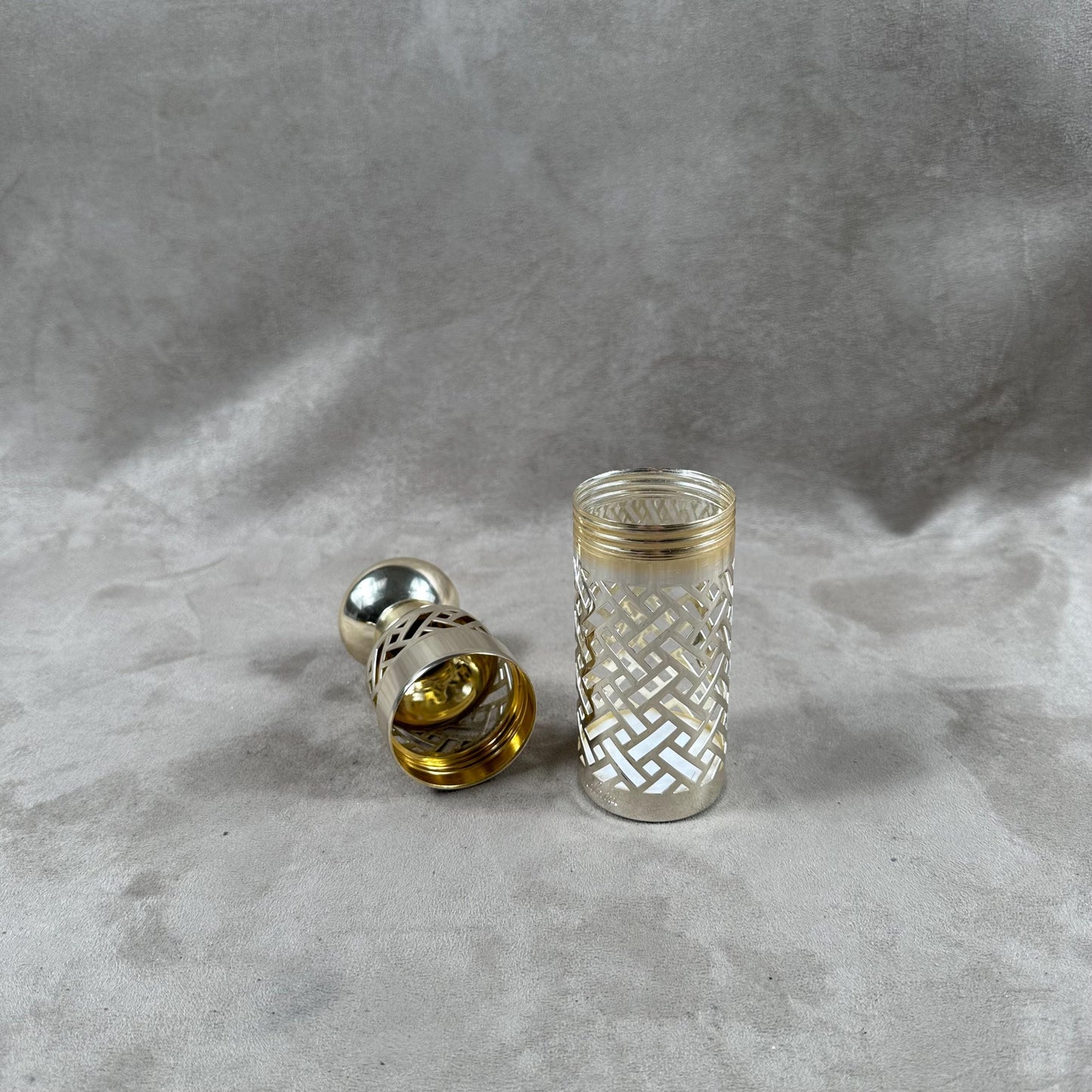 Guerlain Paris Vintage Reusable Empty Travel Perfume Bottle Case