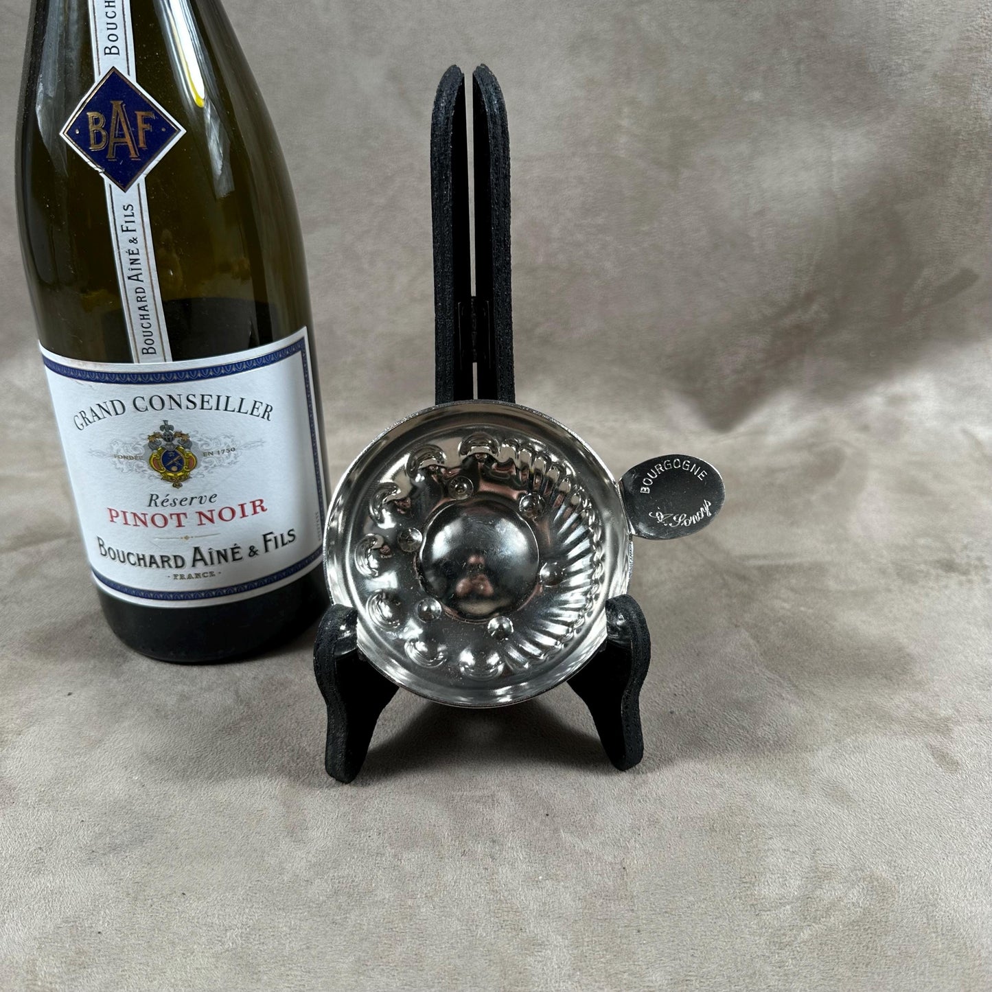 Tastevin en Acier A.Sonoys Bourgogne , Made in France, Vintage 1970
