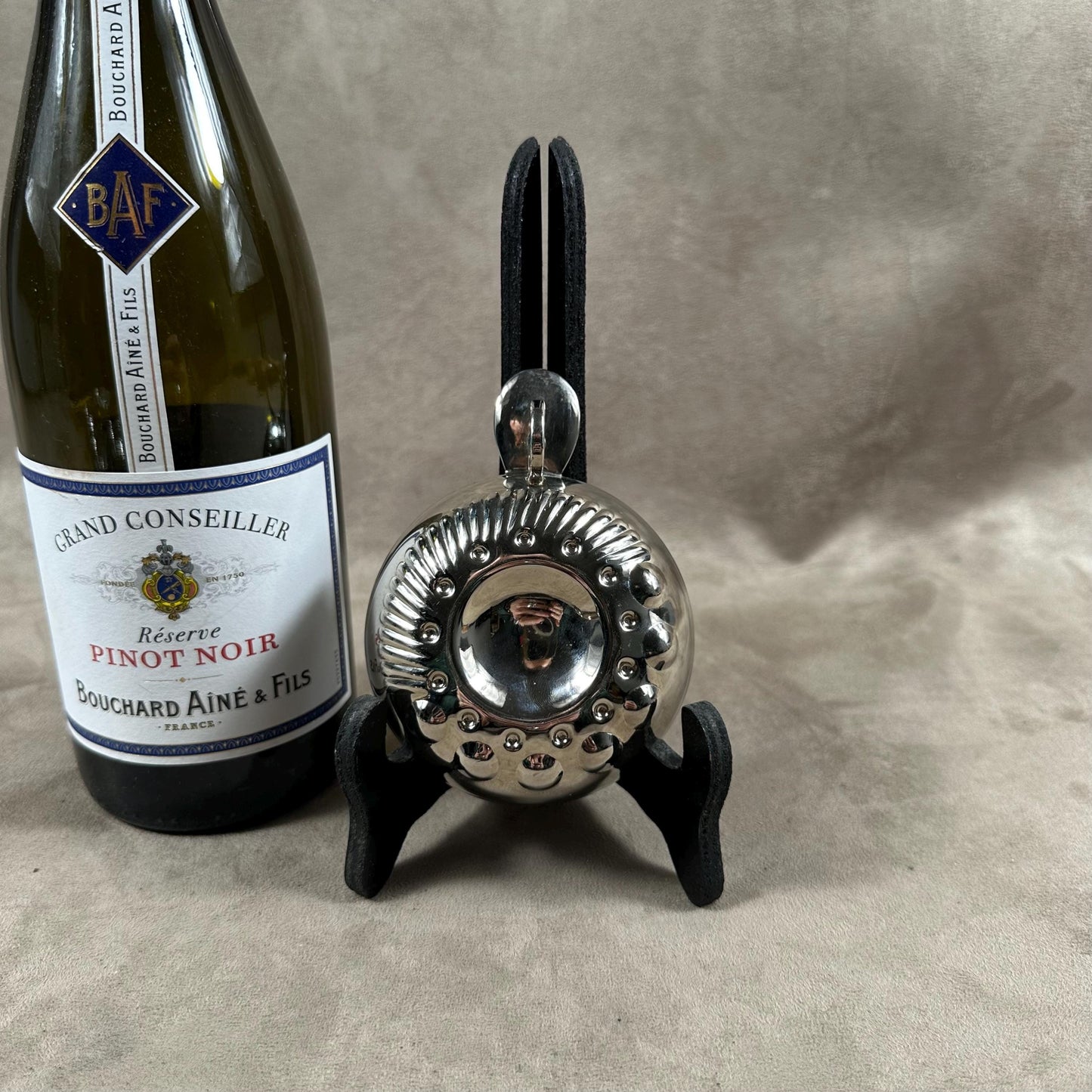 Tastevin en Acier Léonce Bocquet Beaune , Made in France, Vintage 1970