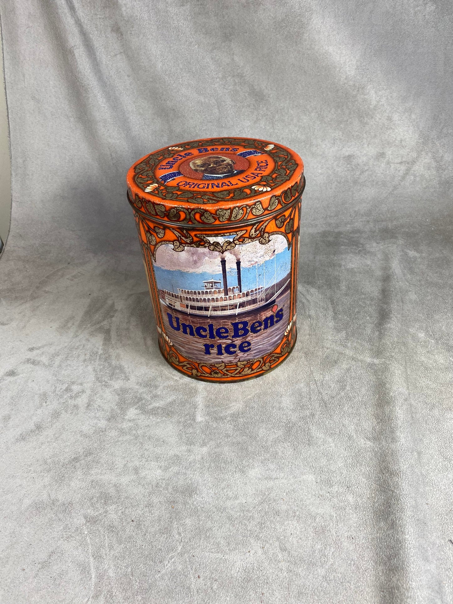 Boite vintage en tôle Uncle Bens, Made in France, Vintage 1970