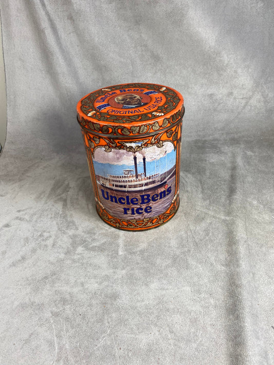 Boite vintage en tôle Uncle Bens, Made in France, Vintage 1970