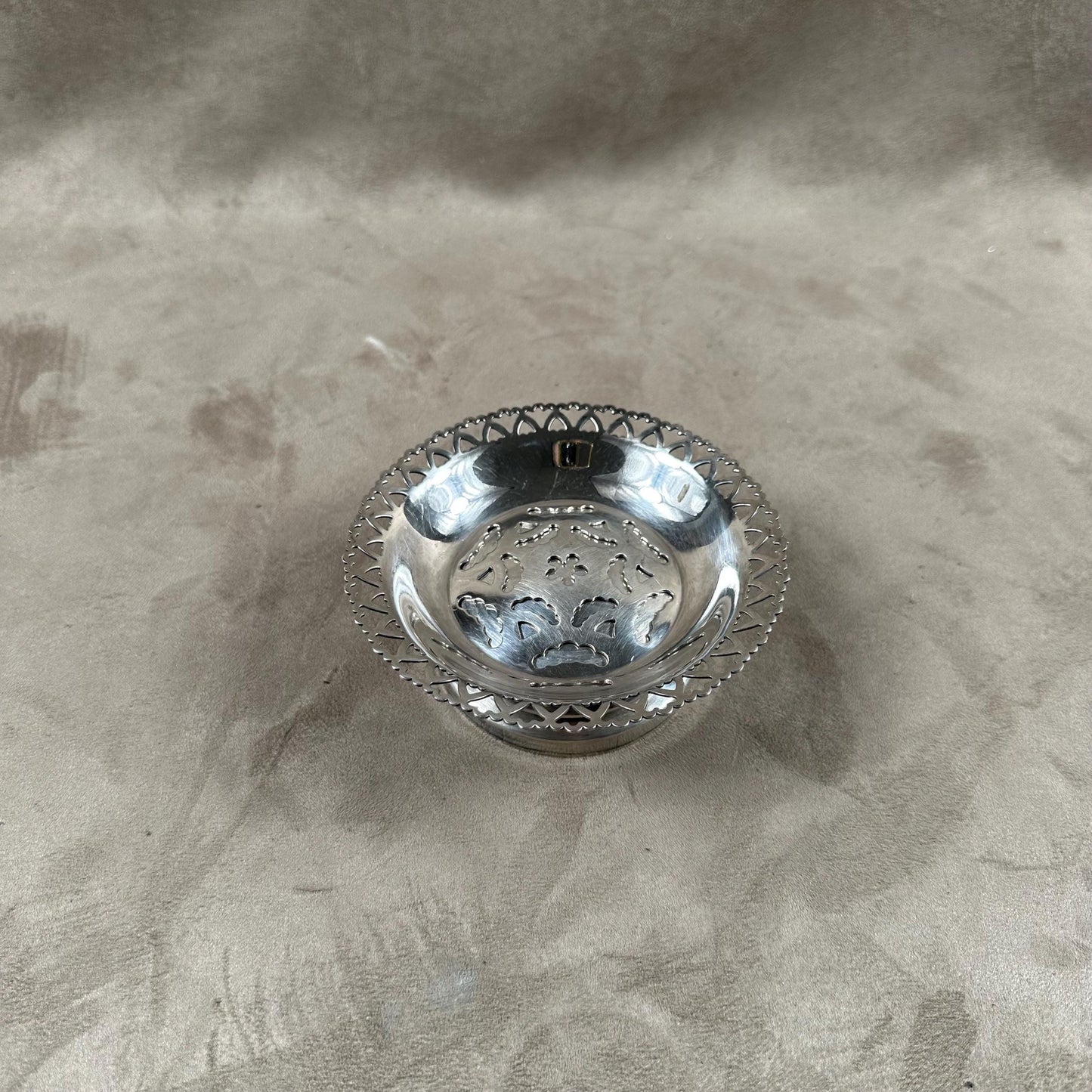 VERY RARE Moule à beurre vintage en métal argenté Coquillor  Made in France 1950