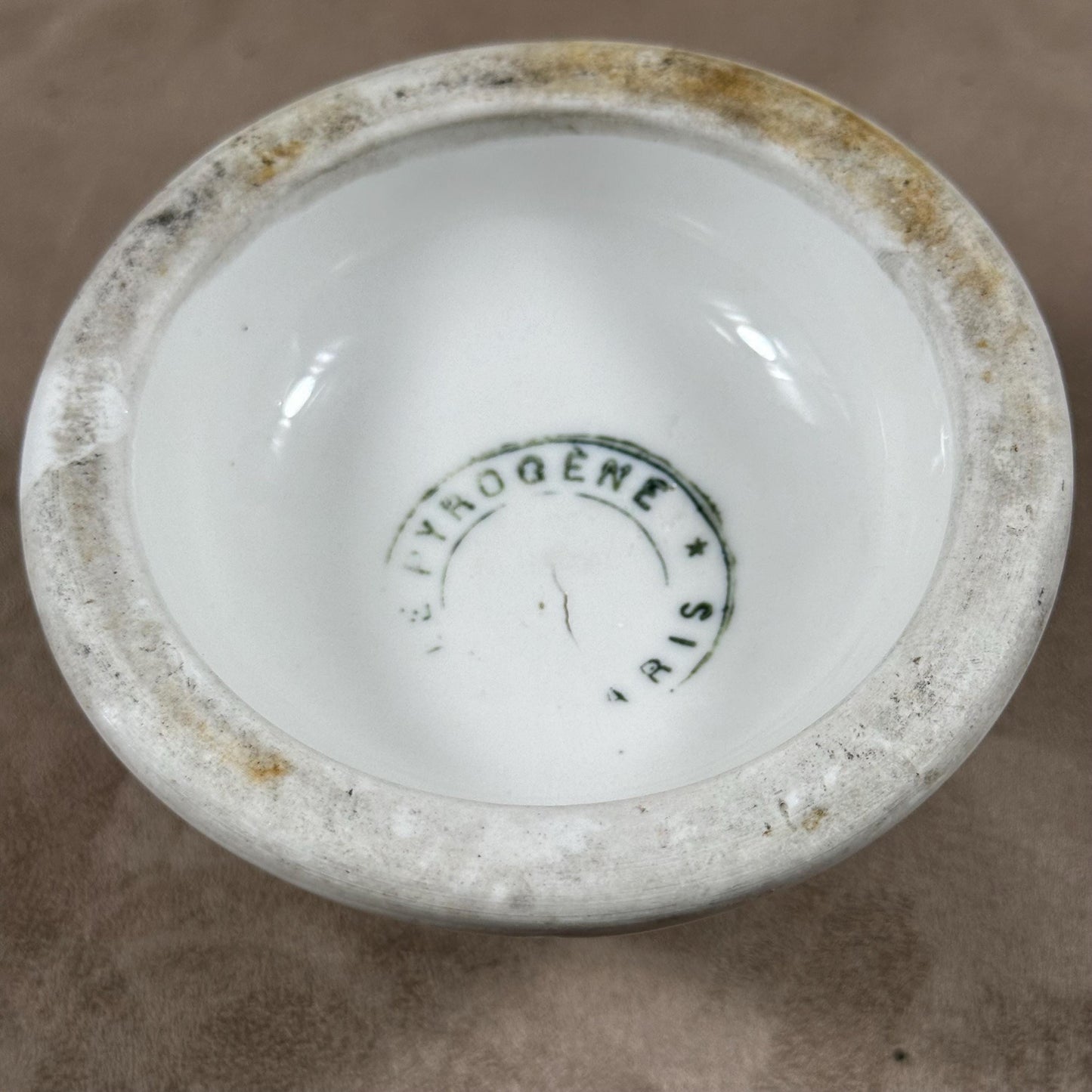 VERY RARE Pyrogène Dubonnet vintage Grand Prix 1900 en faience ancienne par "Le Pyrogène" Made in France 1900