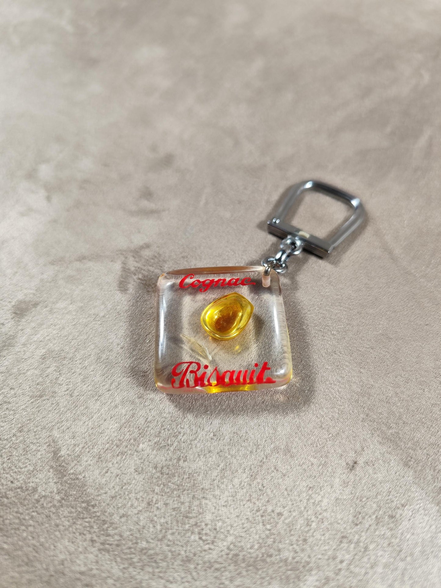 Porte clés Bourbon à bulle Cognac Bisquit Made in France Vintage 1970