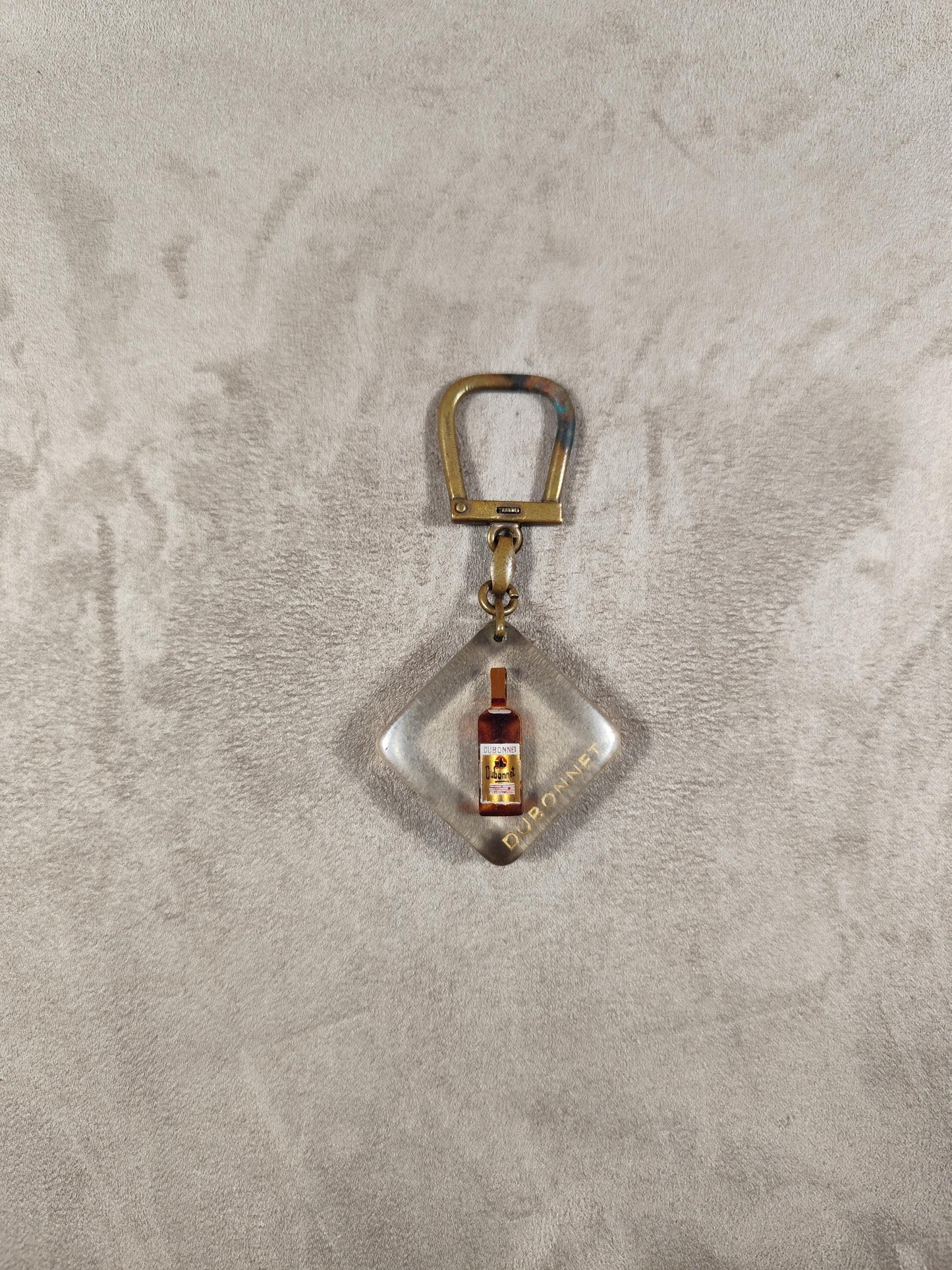 Porte clés Bourbon à bulle Dubonnet vermouth Made in France Vintage 1970