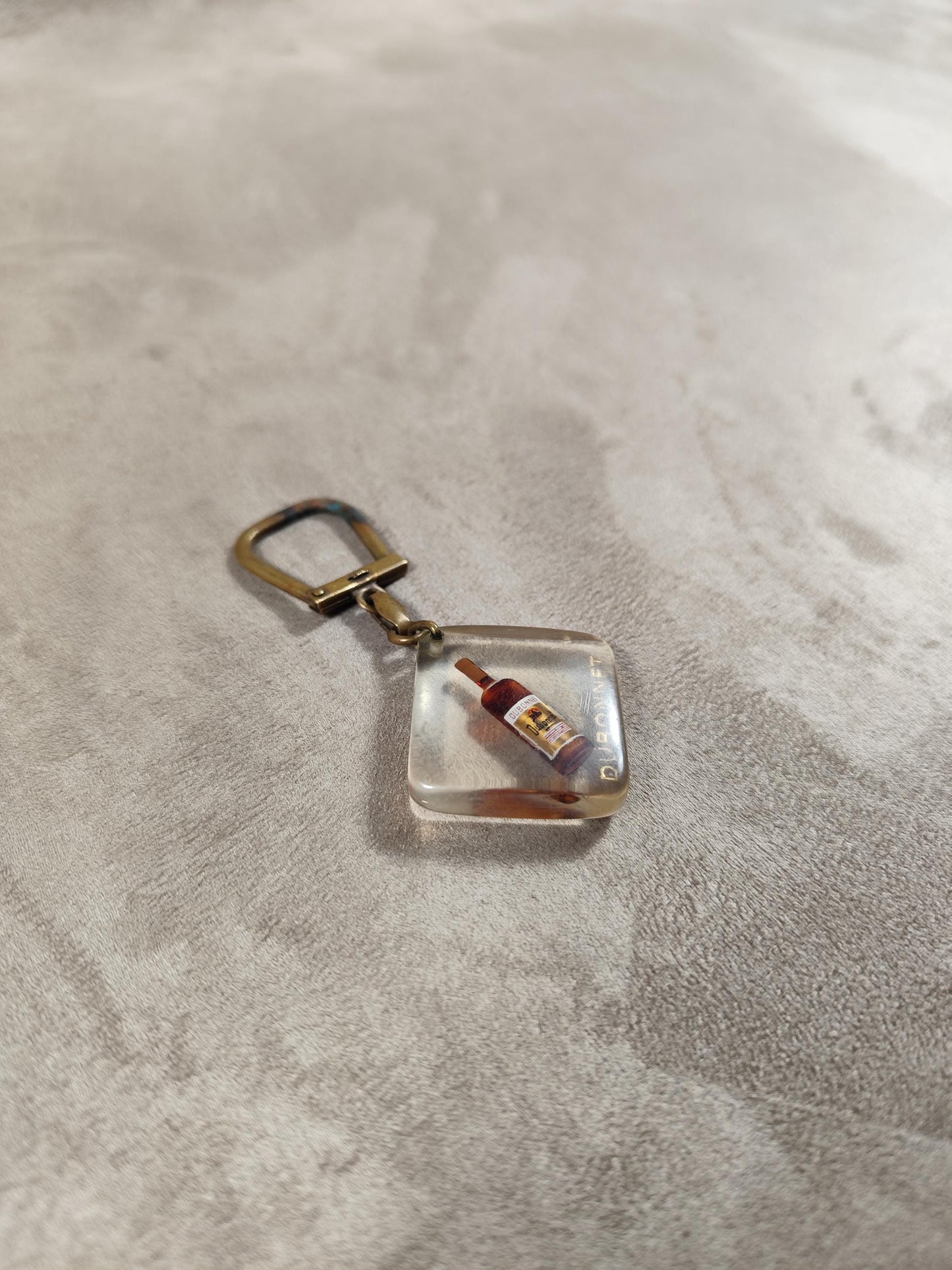 Porte clés Bourbon à bulle Dubonnet vermouth Made in France Vintage 1970