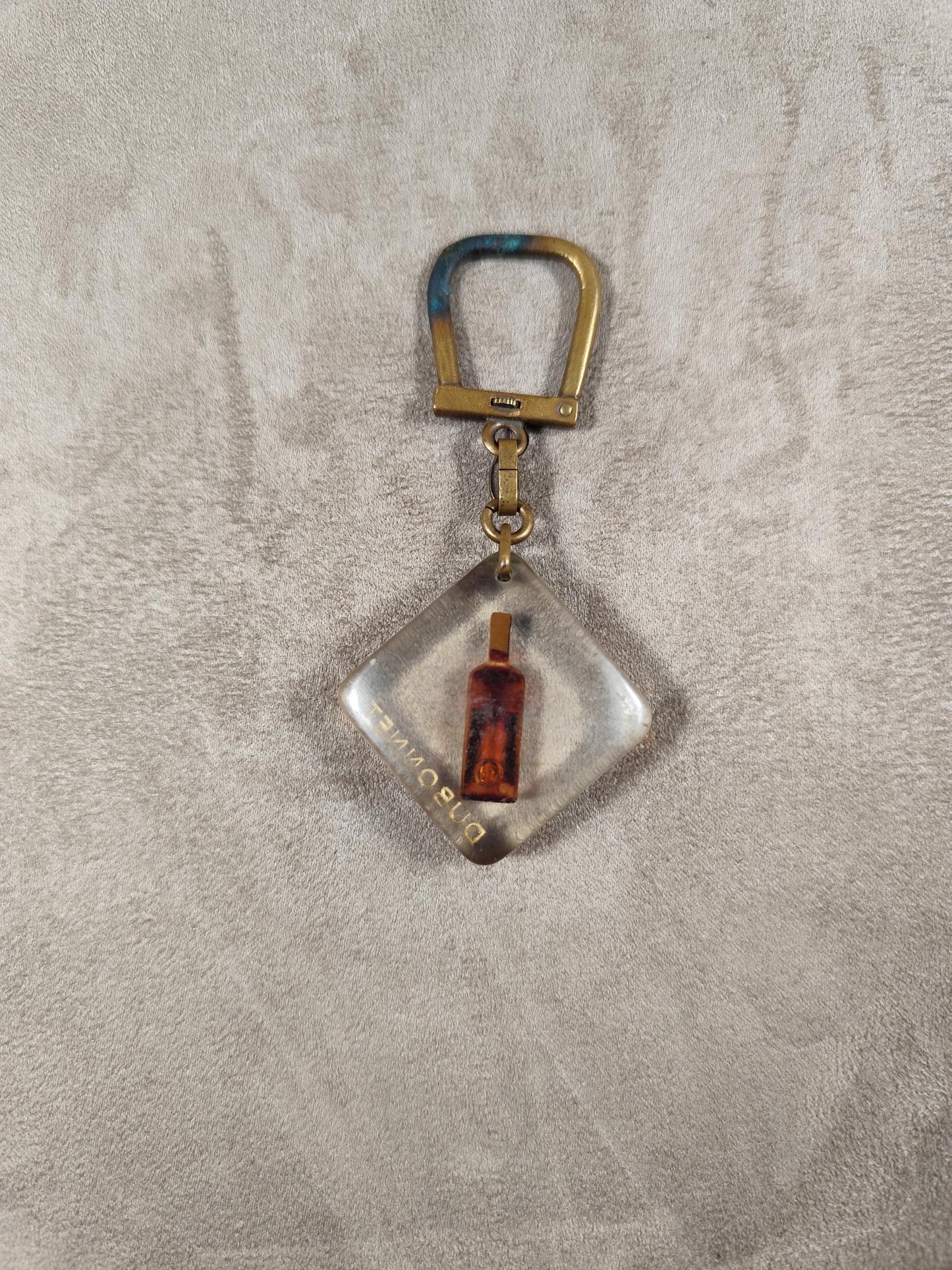 Porte clés Bourbon à bulle Dubonnet vermouth Made in France Vintage 1970