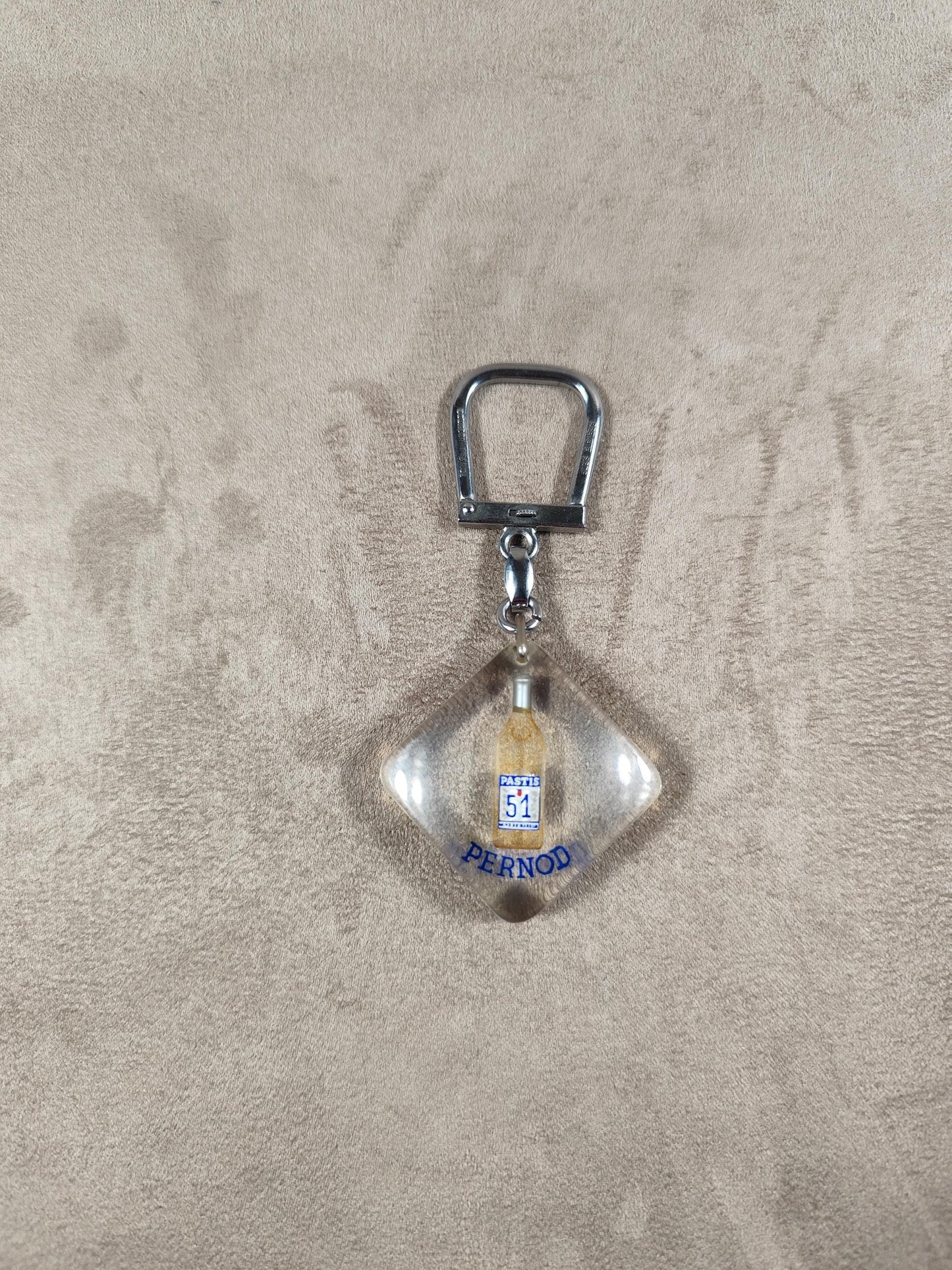 Porte clés Bourbon à bulle Pernod Pastis 51 Made in France Vintage 1970